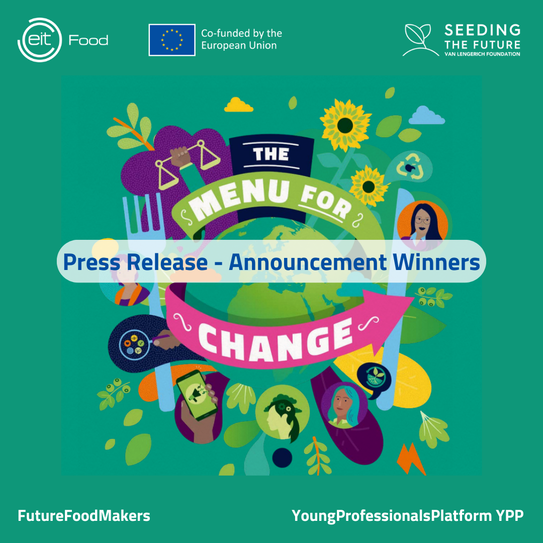 Press release winners menu for change